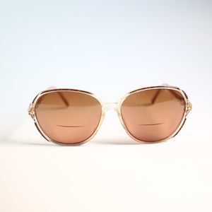 Vintage Joan Collins Secret Tortoise Marine Marron Oversize eyeglasses frame N14